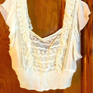 Free People Crop Blouse